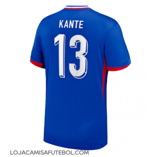 Camisa de Futebol França Kante #13 Equipamento Principal Europeu 2024 Manga Curta